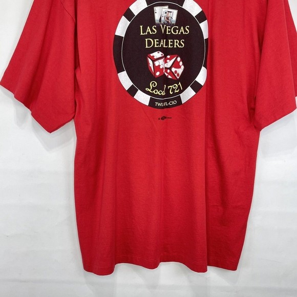 VTG ALORE Mens 2XL Red Short Sleeve T-Shirt Graphic tee - Picture 7 of 13